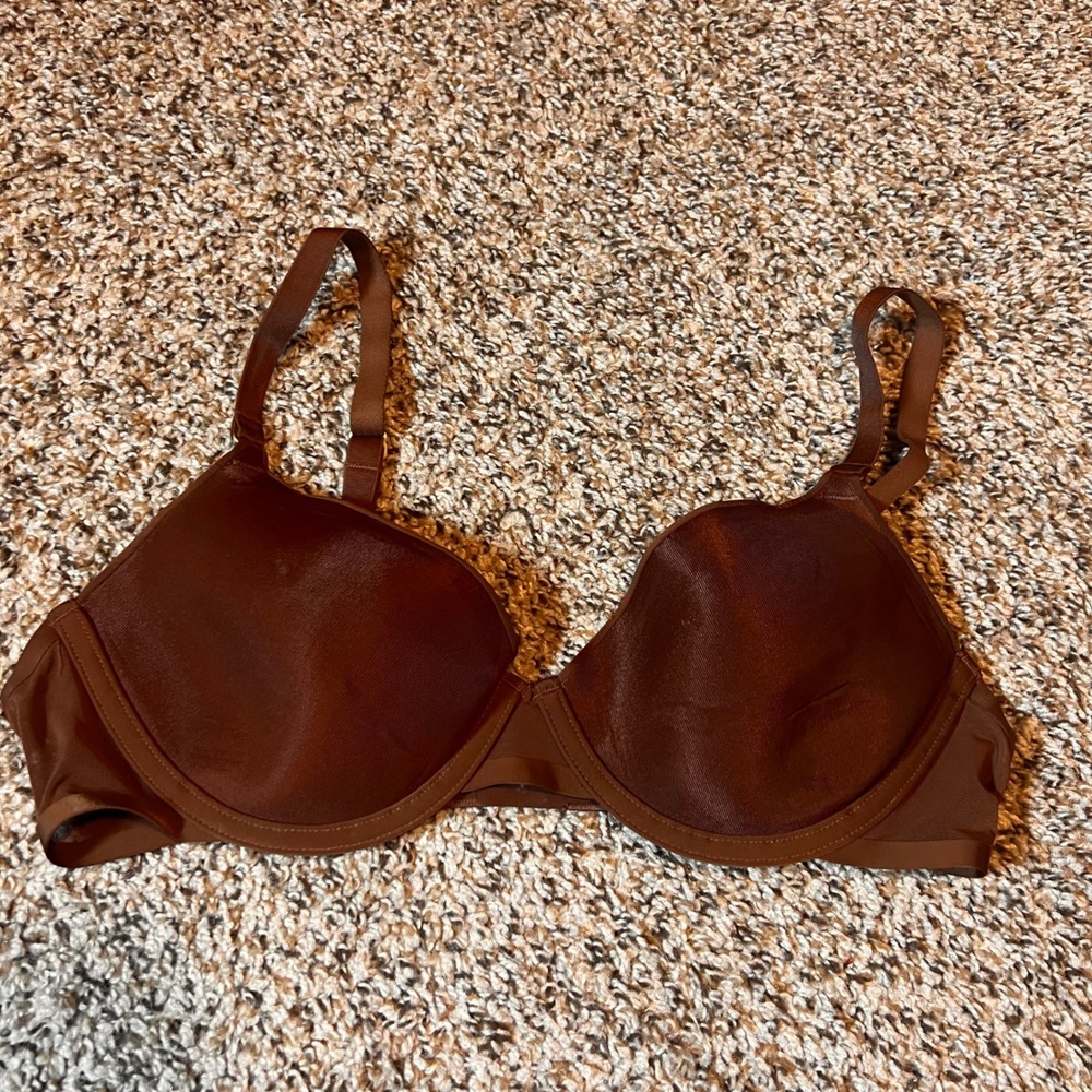 CUUP The Demi Bra Everyday Comfort Support Brown Lingerie 34B